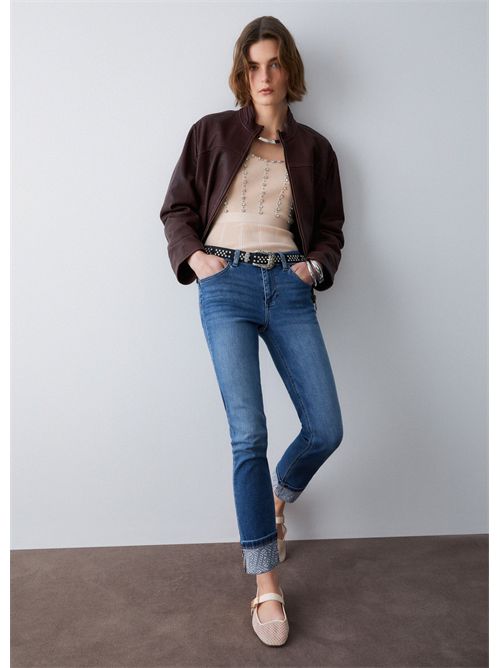 Jeans skinny con strass LIU JO | UA6006D0305/78967